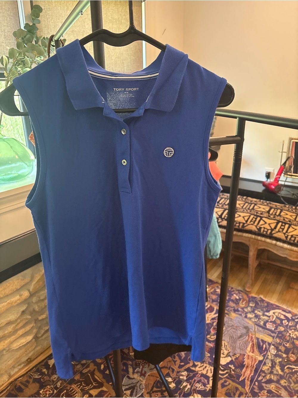 Royal Blue Tory Burch Sport Polo